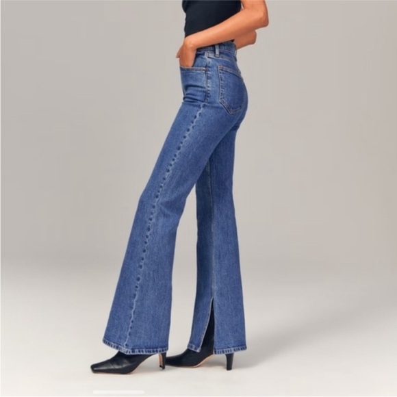 Abercrombie & Fitch Denim - Abercrombie & Fitch Blue High-Rise Flare Jeans